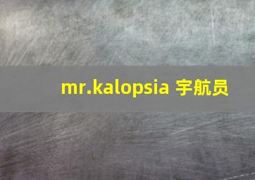 mr.kalopsia 宇航员